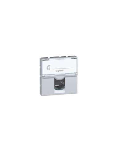 Base RJ45 Mosaic - Cat.6 - UTP - 2 módulos - 8 contactos - LCS² - Alumino - A000854002 LEGRAND 079464