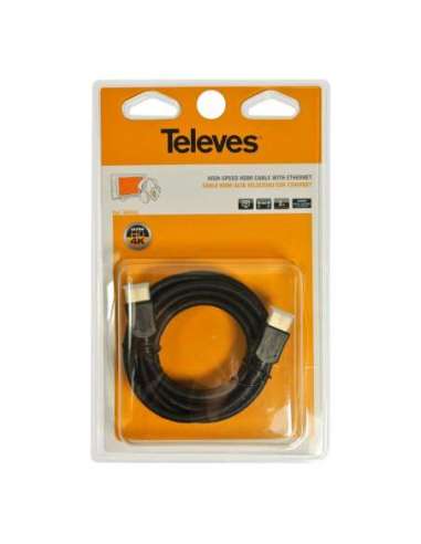 Cable HDMNI M-M 3m A/V blister - A000961671 TELEVES 494502 (EMBALAJE DE 10 UNIDADES)