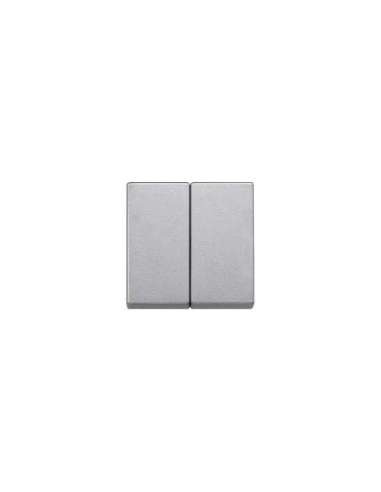 Tecla doble Elegance Aluminio - A001135184 SCHNEIDER ELECTRIC MTN433560