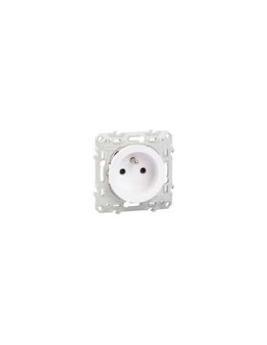 Base enchufe 2P+TTF Odace Blanco - A001142048 SCHNEIDER ELECTRIC S520039