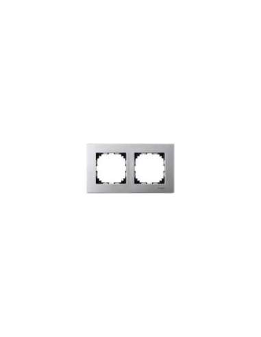 Marco 2 elementos Elegance Aluminio - A001523553 SCHNEIDER ELECTRIC MTN4020-3160