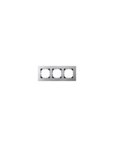 Marco 3 elementos Elegance Aluminio - A001523557 SCHNEIDER ELECTRIC MTN4030-3160