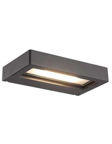 APLIQUE LED EXTERIOR 27SMD 11W 860LM 220-240V 50/60HZ 90º 3000K IP54 GRIS OSCURO - A001701669 ROBLAN ZOA7200GC