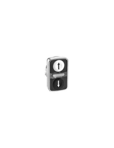 Cabezal doble luminoso negro/blanco flecha - A001196759 SCHNEIDER ELECTRIC ZB4BW7A1724