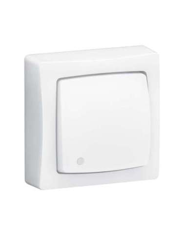 Interruptor/Conmutador/Pulsador con visor - Oteo - 10A - monobloc - Blanco LEGRAND 086017L (EMBALAJE DE 10 UNIDADES)