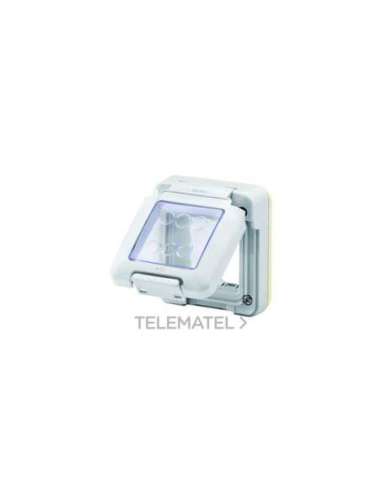 COMBI IN - FUNDA ESTANCA - 2 MÓDULOS - SYSTEM - IP55 - GRIS RAL 7035 - A000170245 GEWISS GW27401 (EMBALAJE DE 3 UNIDADES)