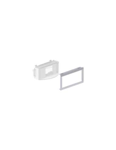 93 Adaptador 2 módulos DIN color aluminio 65 U24X 93648-03 UNEX 93648-03 (EMBALAJE DE 4 UNIDADES)