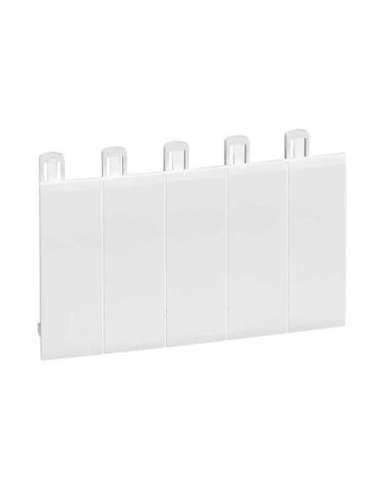 Obturador 5 módulos - blanco RAL 9010 - A000877859 LEGRAND 001660