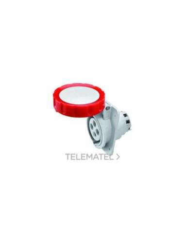 BASE FIJA DE EMPOTRAR A 10° HP - IP66/IP67 - 3P+T 16A 380-415V 50/60HZ - ROJO - 6H - CO - A001065846 GEWISS GW62231H