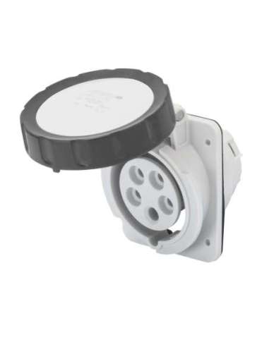 BASE FIJA DE EMPOTRAR A 10° HP - IP66/IP67 - 3P+T 32A 480-500V 50/60HZ - NEGRO - 7H - C - A001065869 GEWISS GW62244H