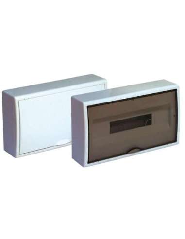 Caja de distribución de superficie para 18 elementos. Puerta fumé. - A001207711 SOLERA 8704PF