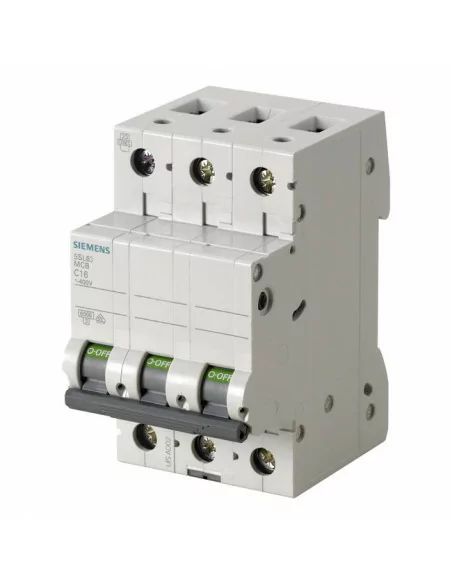 Interruptor Automático SIEMENS 5SL6332-7, 6kA, curva C, 3 polos, 32A