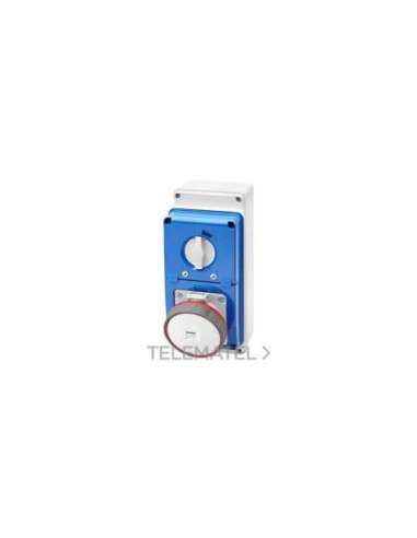BASE FIJA INTERBLOQUEADAS VERTICAL - CON FONDO - CON BASE PORTAFUSIBLES - 3P+T 63A 380- - A000820639 GEWISS GW67252N