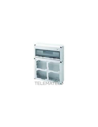 Q-DIN 20 MÓDULOS - 4 BASES ALOJABLES IB HORIZONTAL 16/32A - CBF IP44 - IP65 - A000820677 GEWISS GW68014N