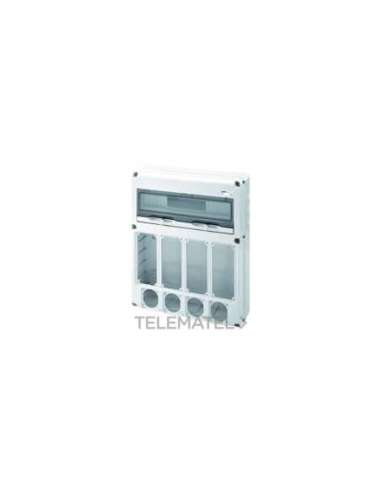 Q-DIN 20 MÓDULOS - 4 TROQUELES - 4 IB VERTICAL ITERBLOQUEADA TROQUELES - 16A - IP65 - A000820678 GEWISS GW68015N