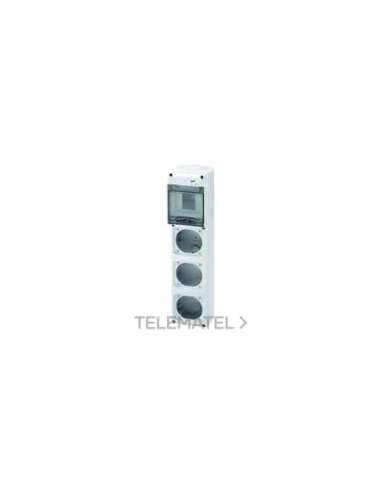 Q-DIN 5 MÓDULOS - 2 BASES ALOJABLES IEC 309 16/32A IP44/67 - IP65 - A000820682 GEWISS GW68020N