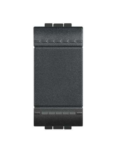 Conmutador Livinglight 16 AX-250 V~ - borne auto - 1 módulo - Antracita - A000951010 BTICINO L4003A