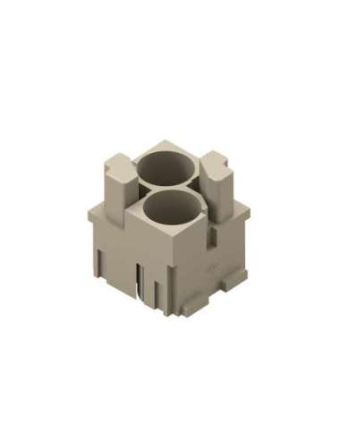 SOPORTE MODULAR MACHO-2ALOJAMIENTOS P/C.BUS 8015747095938 - A000958707 GAESTOPAS CX02BM (EMBALAJE DE 5 UNIDADES)