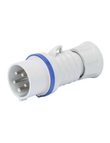 CLAVIJA MÓVIL RECTA HP - IP44/IP54 - 3P+N+T 16A 200-250V 50/60HZ - AZUL - 9H - CONEXION - A001065572 GEWISS GW60006H