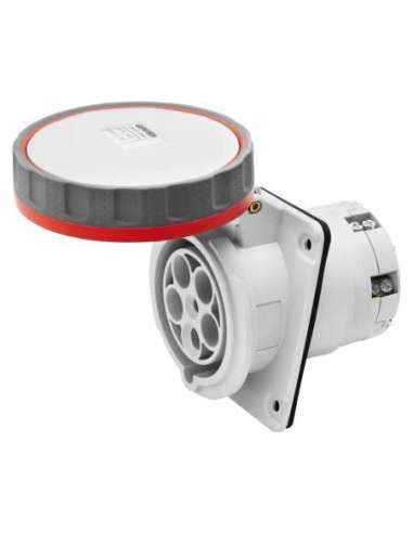 BASE FIJA DE EMPOTRAR A 10° HP - IP66/IP67 - 3P+N+T 63A 346-415V 50/60HZ - ROJO - 6H - - A001352064 GEWISS GW63254H