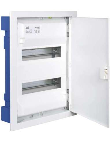 Caja de distribución de empotrar en tabique hueco de 28 elementos. Sistema de fijación - A001617156 SOLERA MP28HGW