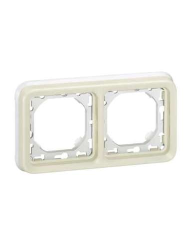 PLEXO MARCO EMPOTRAR 2ELE. HORIZ. BLANCO LEGRAND 069694