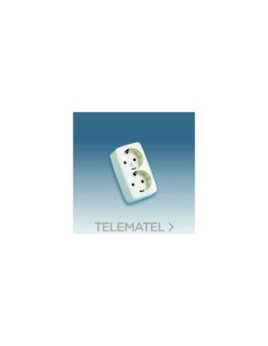 BASE DOBLE CON T.T. - A000036614 SIMON 10462-31 (EMBALAJE DE 10 UNIDADES)