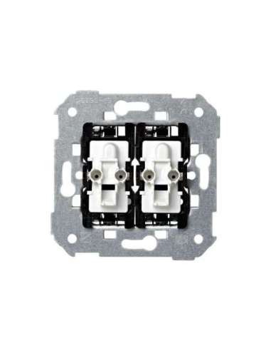 Grupo de 2 interruptores 10 AX 250V~ con sistema de embornamiento rápido Simon 28 - A000037046 SIMON 26398-39