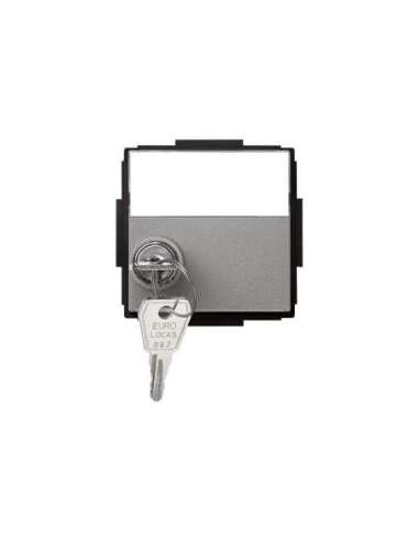 Tapa abatible con llave para artículos modulares de las diferentes series gris esmeril - A000037081 SIMON 2705091-063