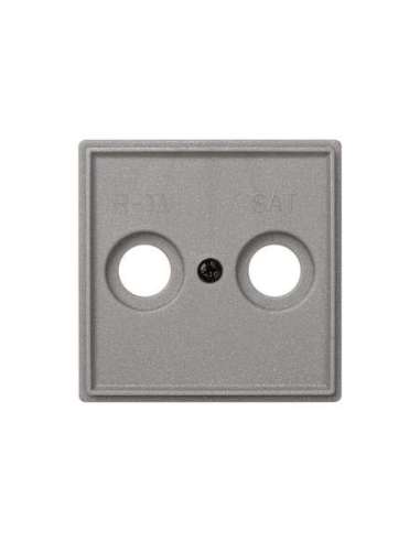 Placa para tomas inductivas de R-TV+SAT gris esmeril Simon 27 Scudo - A000037085 SIMON 2705097-063