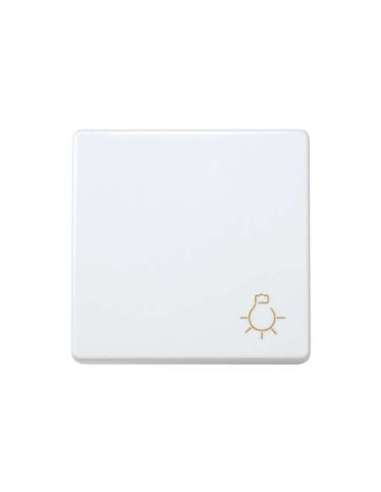 Pulsador con grabado luz 10 A 250V~ y sistema de embornamiento rápido blanco Simon 27 P - A000037157 SIMON 27151-65