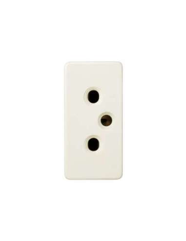 Base de enchufe bipolar 10 A 250V~ de medio elemento con dispositivo seguridad y emb. r - A000037226 SIMON 27442-61