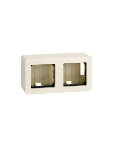 Caja de superficie para 2 elementos marfil Simon 27 - A000037415 SIMON 27821-32