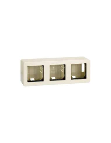 Caja de superficie para 3 elementos marfil Simon 27 - A000037417 SIMON 27831-32 (EMBALAJE DE 5 UNIDADES)