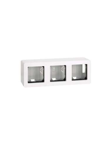 Caja de superficie para 3 elementos blanco Simon 27 - A000037418 SIMON 27831-35