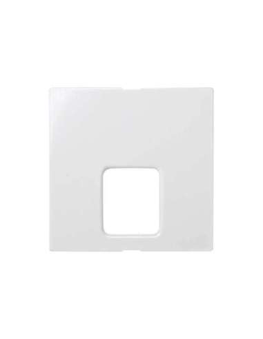 Placa para tomas telefónicas con conectores RJ11 y RJ12 blanco Simon 28 - A000037608 SIMON 28062-30