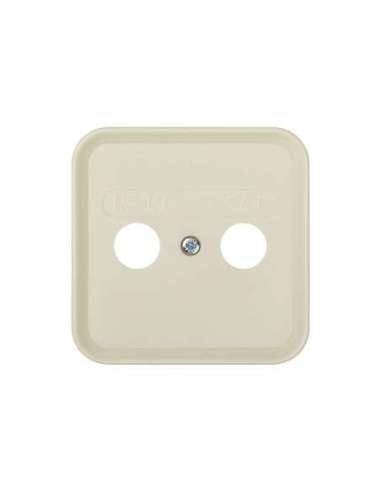 Placa para tomas inductivas de R-TV+SAT marfil Simon 31 - A000037691 SIMON 31097-61