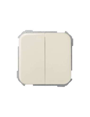 Grupo de 2 conmutadores 10 AX 250V~ con sistema de embornamiento rápido marfil Simon 31 - A000037775 SIMON 31397-31