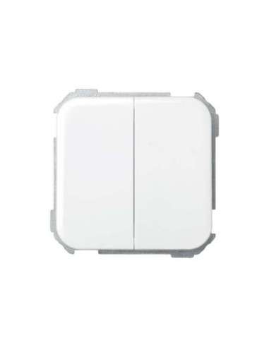 Grupo de 2 interruptores 10 AX 250V~ con sistema de embornamiento rápido blanco Simon 3 - A000037779 SIMON 31398-30