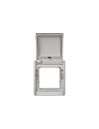 Marco con tapa abatible gris Simon Aqua - A000038048 SIMON 4400092-035