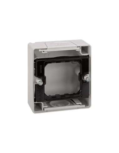 Caja de superficie estanca para 1 elemento gris Simon Aqua - A000038051 SIMON 4400751-035