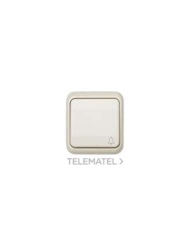 Pulsador monobloc IP54 10 A 250V~ con grabado campana y sistema de embornamiento a torn - A000038079 SIMON 44570-38