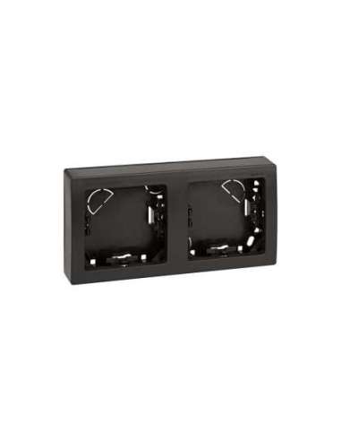 Marco con base para 2 elementos horizontal grafito Simon 73 Loft - A000038841 SIMON 73620-62