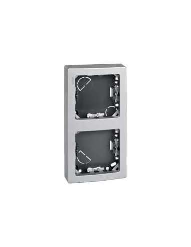 Marco con base para 2 elementos vertical aluminio Simon 73 Loft - A000038845 SIMON 73621-63