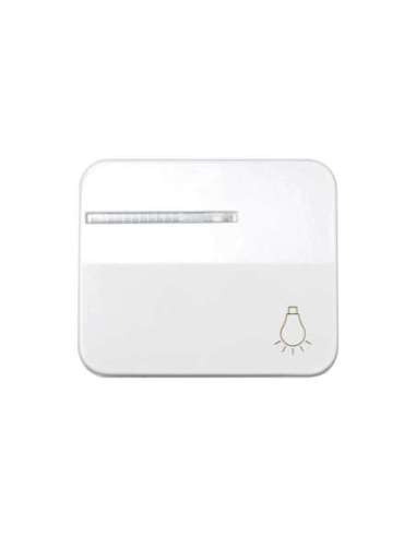 Tecla individual con visor y grabado luz para pulsador blanco Simon 75 - A000038922 SIMON 75016-30