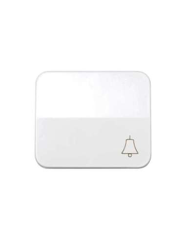 Tecla individual con grabado campana para pulsador blanco Simon 75 - A000038928 SIMON 75017-30