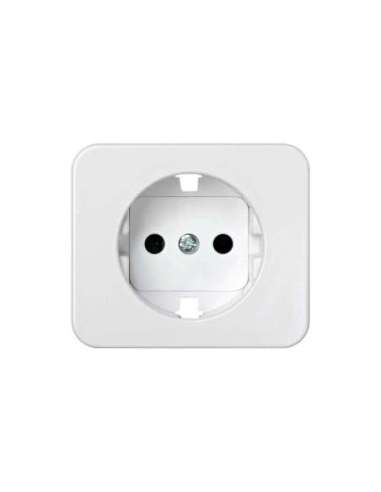 Tapa con dispositivo de seguridad para la base de enchufe schuko blanco Simon 75 - A000038995 SIMON 75041-60