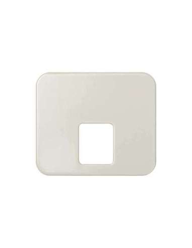 Placa para tomas telefónicas con conectores RJ11 y RJ12 marfil Simon 75 - A000039081 SIMON 75062-31 (EMBALAJE DE 20 UNIDADES)