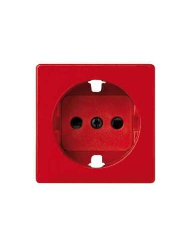 Tapa con dispositivo de seguridad para la base de enchufe schuko rojo Simon 82 - A000039692 SIMON 82041-37