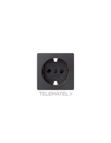 Tapa con dispositivo de seguridad para la base de enchufe schuko grafito Simon 82 - A000039693 SIMON 82041-38